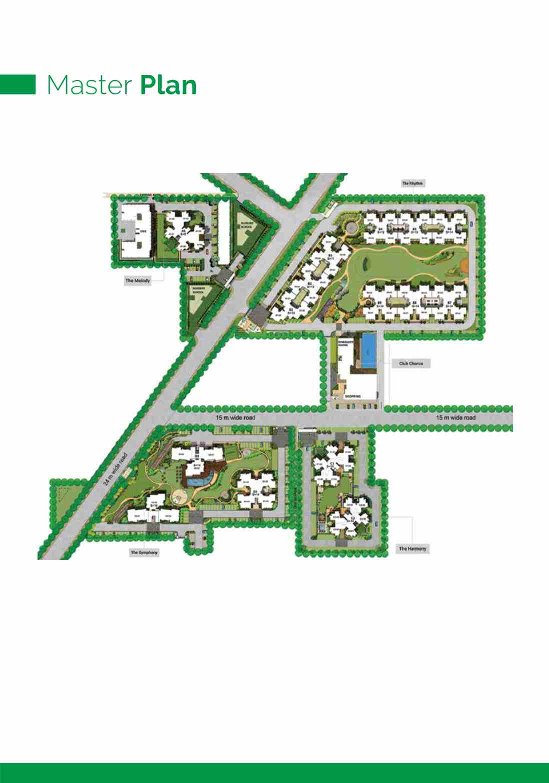 Experion Heartsong 4 BHK apartment and penthouse layout
